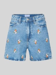 Szorty jeansowe o kroju regular fit z czystej bawełny model 'SKY' od PIECES - 11