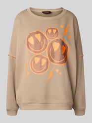 Relaxed Fit Sweatshirt mit Motiv-Print von miss goodlife Beige - 16