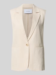 Bodywarmer van viscosemix met reverskraag van COMMA Beige - 42