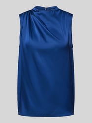 Regular Fit Blusentop mit gelegten Falten von Christian Berg Woman Selection Blau - 47