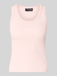 Tanktop mit Logo-Print Modell 'Cesis' von PEGADOR Pink - 37
