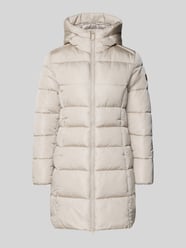 Gewatteerde lange jas met tweewegsritssluiting, model 'Taylor' van SAVE THE DUCK Beige - 25