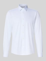 Slim fit zakelijk overhemd met structuur, model 'P-ROAN' van BOSS - 4