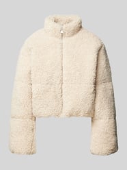 Boxy Fit Teddyfell-Jacke mit Stehkragen Modell 'LOUISA' von Vero Moda Beige - 21