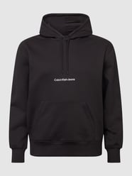 PLUS SIZE Hoodie mit Logo-Stitching von Calvin Klein Jeans Plus Schwarz - 10