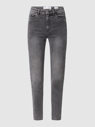 Super slim fit high waist jeans met viscose, model 'Ania' van YOUNG POETS SOCIETY Grijs / zwart - 36