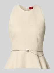Slim Fit Blusentop aus reiner Baumwolle Modell 'CALETI' von HUGO - 7
