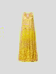 Maxikleid mit floralem Allover-Muster von Yvonne S Gelb - 36