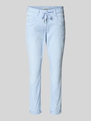 Chinos z bawełnianej mieszanki o kroju tapered fit od Tom Tailor - 47