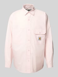 Vrijetijdsoverhemd met knoopsluiting, model 'IRWIN' van Carhartt Work In Progress Fuchsia - 26