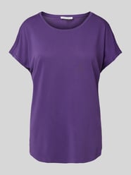 T-shirt z mieszanki modalu z okrągłym dekoltem od Christian Berg Woman - 8