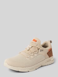 Sneakers met vetersluiting, model 'Nubola' van bugatti Beige - 36