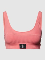 Bikini-Oberteil in Ripp-Optik von Calvin Klein Underwear Orange - 48