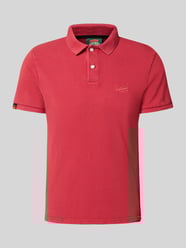 Regular Fit Poloshirt mit Label-Stitching von Superdry - 48