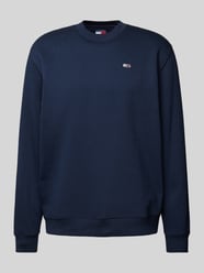 Sweatshirt mit Logo-Stitching von Tommy Jeans Blau - 14