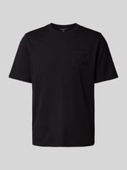 T-Shirt mit Label-Stitching Modell 'CHARM' von Michael Kors Schwarz - 32