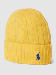 Beanie mit Kaschmir-Anteil von Polo Ralph Lauren Gelb - 18