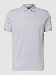 Poloshirt mit Label-Stitching von Marc O'Polo Blau - 4