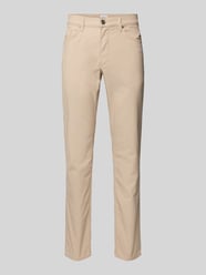 Slim Fit Stoffhose mit 5-Pocket-Design Modell 'Cadiz' von Brax Beige - 43