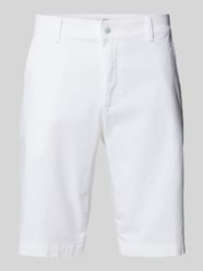 Regular Fit Chino-Shorts mit Gesäßtaschen Modell 'BOZEN' von Brax Weiß - 40