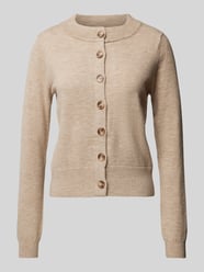 Cardigan mit durchgehender Knopfleiste Modell 'NEKKO' von Mango Beige - 13