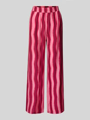 Wide Leg Stoffhose mit Label-Prints Modell 'Melody' von Colourful Rebel - 44