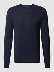 Strickpullover mit Label-Stitching von Polo Ralph Lauren Blau / Türkis - 6