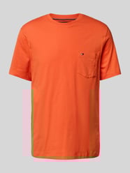 Regular Fit T-Shirt aus reiner Baumwolle von Tommy Hilfiger Orange - 8