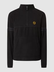 Bluza z kołnierzem z polaru od SERGIO TACCHINI Czarny - 38