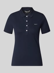 slim fit poloshirt met labelstitching van GANT - 1