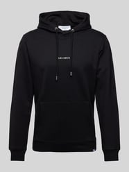 Hoodie mit Label-Print Modell 'lens' von Les Deux Schwarz - 15