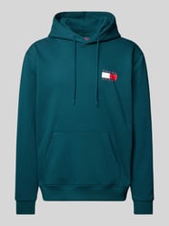 Hoodie mit Label-Print Modell 'ESSENTIAL' von Tommy Jeans Blau - 41