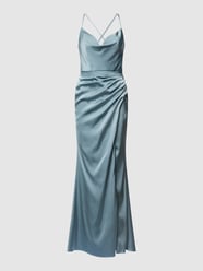 Abendkleid mit Wasserfall-Ausschnitt von Laona Grün - 42