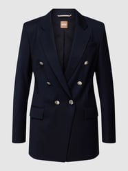 Blazer mit Label-Details Modell 'Jatera' von BOSS Black Women Blau - 40