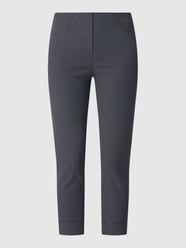 Spodnie ze streczem o kroju slim fit i dł. 3/4 model ‘Loli’ od STEHMANN Niebieski - 26