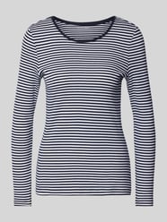 Regular Fit Longsleeve mit U-Boot-Ausschnitt von Christian Berg Woman Weiß - 27