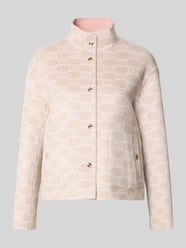 Jacke im Allover-Look mit Stehkragen von Marc Cain Beige - 16