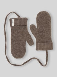 Fäustling aus Schurwolle mit Kordel von Marc O'Polo Beige - 48