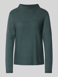 Slim Fit Strickpullover aus hochwertiger Baumwolle mit feinem Linksstrick von Marc O'Polo Grün - 16