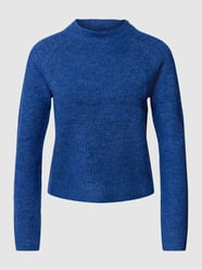 Gebreide pullover met ronde hals, model 'ELLEN' van Pieces Blauw / turquoise - 37