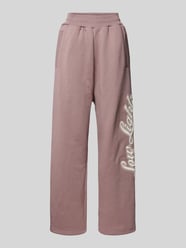 Sweatpants mit Label-Stitching von Low Lights Studios Rosa - 30