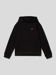 Hoodie mit Label-Patch von Lacoste Schwarz - 12