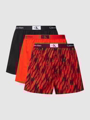 Boxershorts aus reiner Baumwolle mit elastischem Bund im 3er-Pack von Calvin Klein Underwear Rot - 6