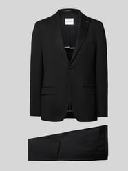 Slim Fit Anzug in unifarbenem Design von ROY ROBSON - 8