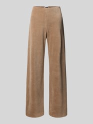Wide leg corduroy broek, model 'ELAINE' van Raffaello Rossi Beige - 40