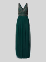 Abendkleid mit Perlen- und Ziersteinbesatz von Lace & Beads - 31