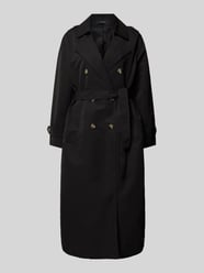 Trenchcoat mit Gürtel und Schulterriegeln von Vero Moda Schwarz - 10