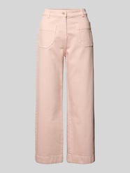 Hose mit verkürzter Passform mit aufgesetzten Taschen von Jake*s Casual Pink - 41