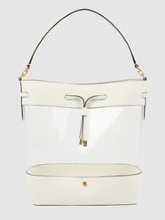 Gymtas met transparante inzet, model 'Debby' van Lauren Ralph Lauren Wit - 40