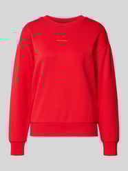Sweatshirt van viscosemix met labelstitching van ARMANI EXCHANGE - 10